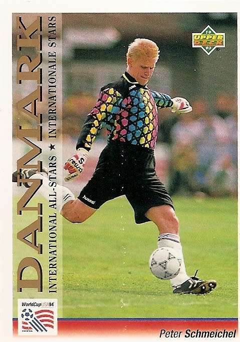 PETER SCHMEICHEL (Denmark) - FIFA WORLD CUP 1994 USA `UPPER DECK`  - `STAR` TRADING CARD 102