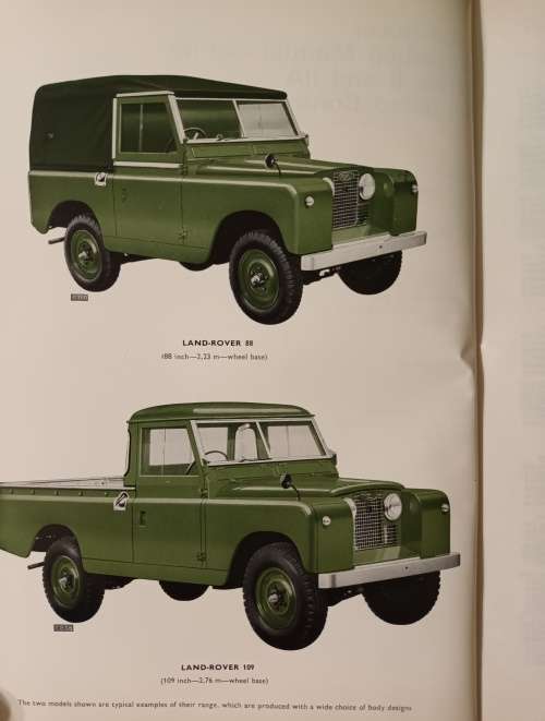 LAND ROVER 88 and 109 1969 WORKSHOP MANUAL UPDATE - In Fair Condition