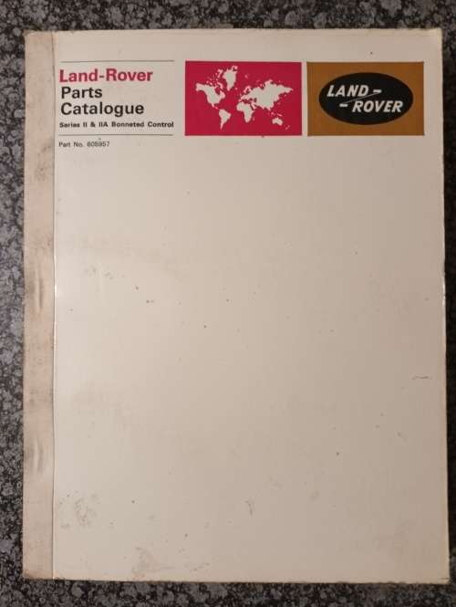 LAND ROVER 88 and 109 1969 WORKSHOP PARTS CATALOGUE - In Fair Condition