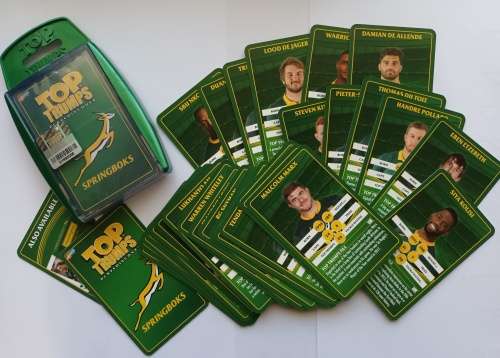 SPRINGBOKS - TOP TRUMPS RUGBY 2020/21 - COMPLETE SET of 30 TOP TRUMPS CARDS