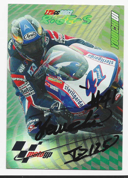 YOUICHI UI  - MOTO GP 2003 COLLECTION - 125cc RIDER `AUTOGRAPHED` TRADING CARD
