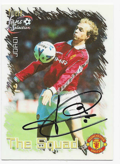 JORDI CRUYFF - FUTERA `MANCHESTER UNITED 1999` COLLECTION - Personally Signed Trading Card