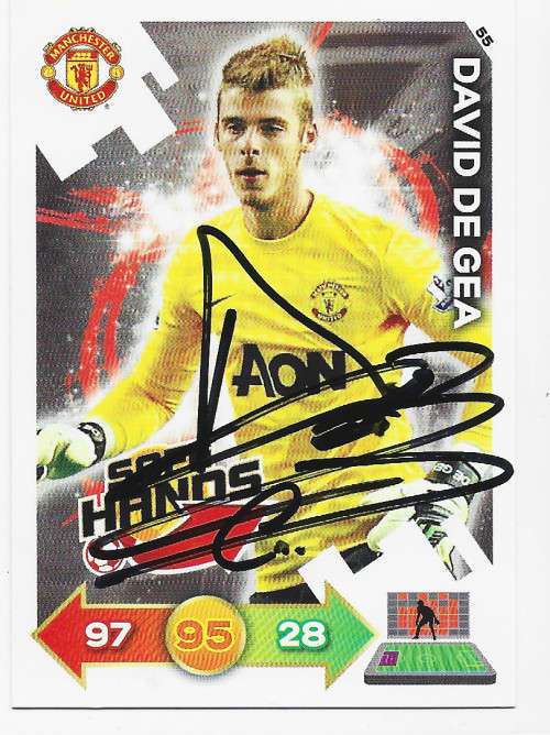DAVID DE GEA - PANINI `MANCHESTER UNITED 2013` COLLECTION - Personally Signed Trading Card