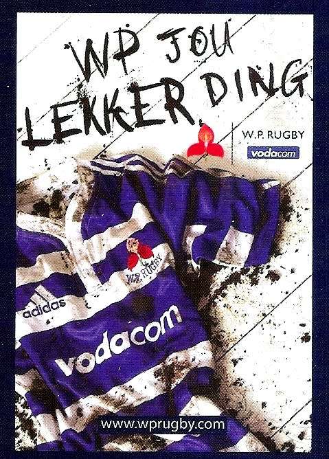 2009/10 BIG BALL RUGBY COLLECTION - WP `MASCOT` BASE TRADING CARD