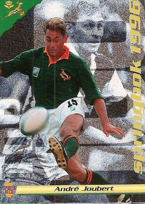 ANDRE JOUBERT (Springboks) - SPORTS DECK RUGBY COLLECTION  1996 - TRADING CARD 23