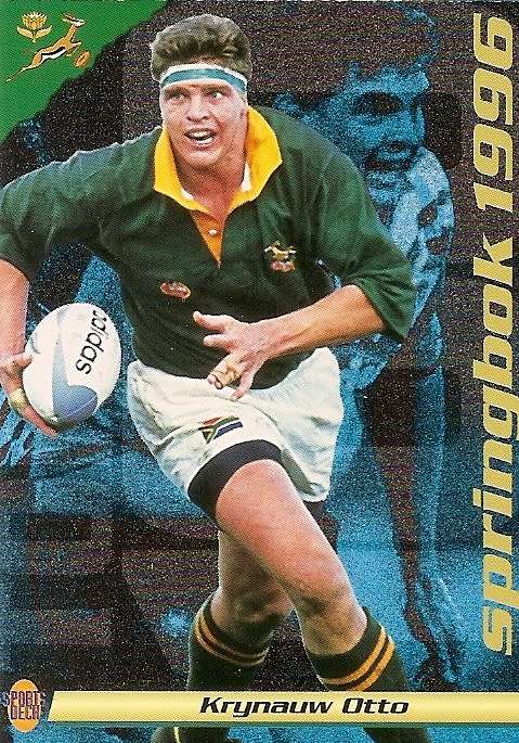 KRYNAUW OTTO (Springboks) - SPORTS DECK RUGBY COLLECTION  1996 - TRADING CARD 9