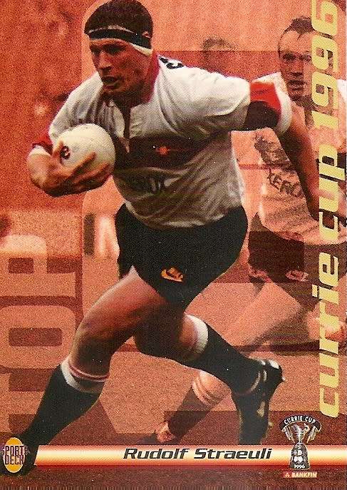 RUDOLF STRAULI (TRANSVAAL) - SPORTS DECK RUGBY COLLECTION  1996 - TRADING CARD 16