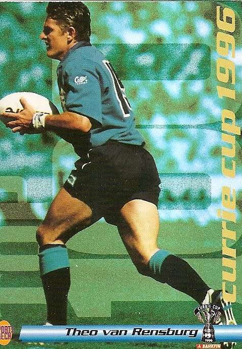 THEO VAN RENSBURG (NORTH TRANSVAAL) - SPORTS DECK RUGBY COLLECTION  1996 - TRADING CARD 27