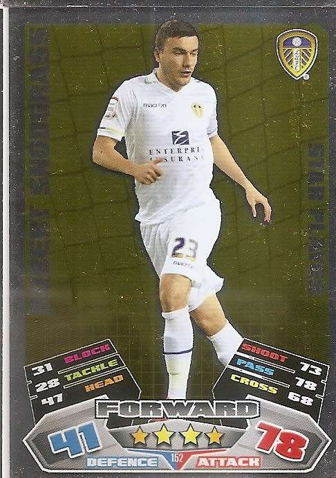 ROBERT SNODGRASS (Leeds) - TOPPS `MATCH ATTAX CHAMPIONSHIPS` 2011/12 - FOIL `STAR PLAYER` CARD