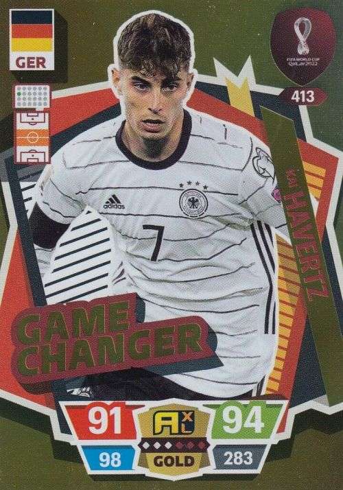 KAI HAVERTZ - PANINI `FIFA WORLD CUP 2022` QATAR - RARE `GAME CHANGER` TRADING CARD 413