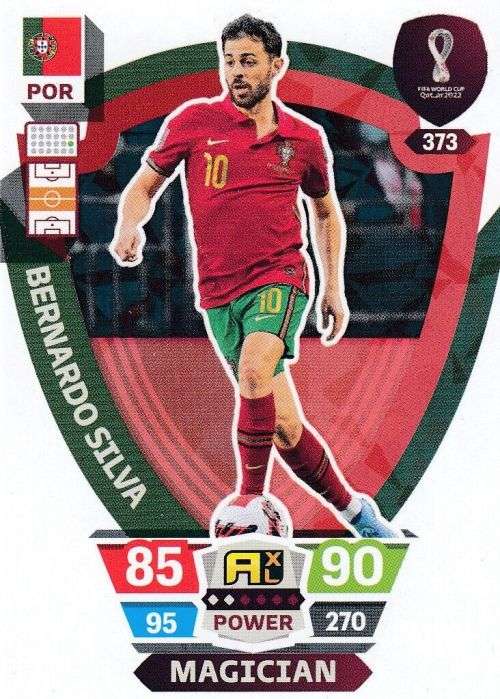 BRUNO FERNANDES - PANINI `FIFA WORLD CUP 2022` QATAR - `MAGICIAN` TRADING CARD 373