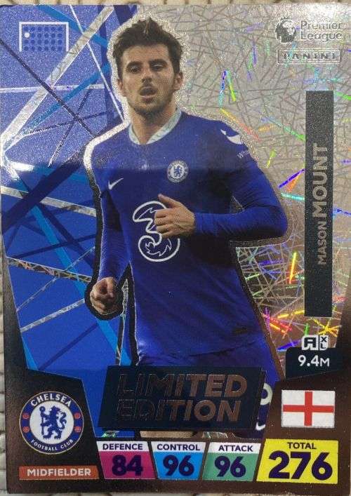 MASON MOUNT - PANINI English Premier League 2022/23 -  `LIMITED EDITION` TRADING CARD