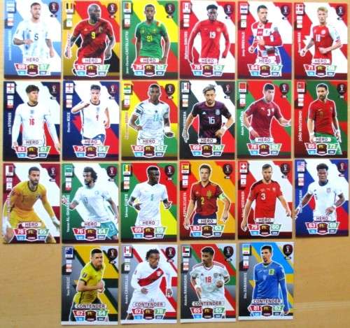 PANINI `FIFA WORLD CUP 2022` QATAR - `HERO`  TRADING CARDS AVAILABLE