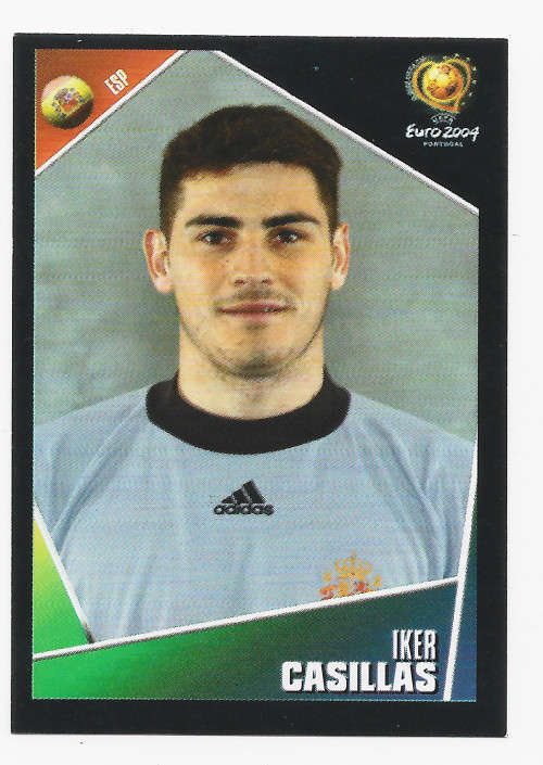 IKER CASILLAS - PANINI EUFA EURO 2004 STICKER COLLECTION - ROOKIE STICKER 71