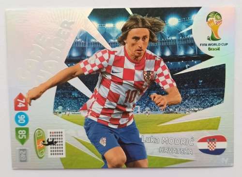 LUKA MODRIC - PANINI `FIFA WORLD CUP 2014` BRAZIL - `GAME CHANGER` RARE CARD