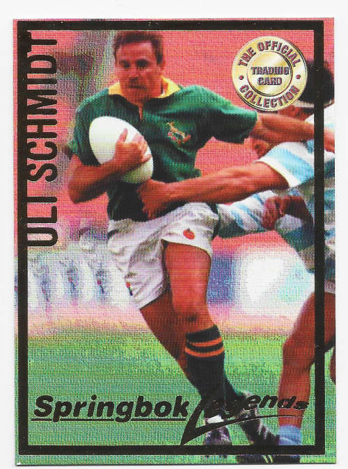 ULI SCHMIDT - RUGBY 1997 COLLECTION by PANINI - RARE GOLD FOIL `LEGEND` TRADING CARD 110