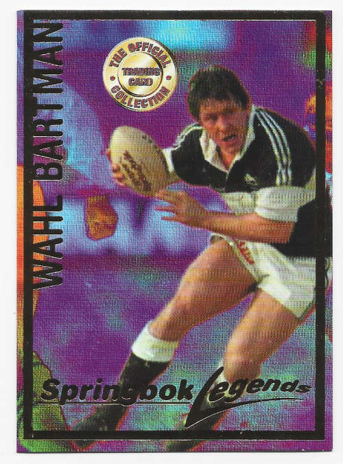 WAHL BARTMAN - RUGBY 1997 COLLECTION by PANINI - RARE GOLD FOIL `LEGEND` TRADING CARD 102