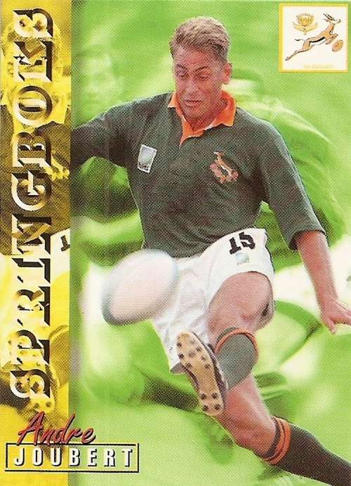 ANDRE JOUBERT - RUGBY 1997 COLLECTION by PANINI - `BASE` TRADING CARD 8