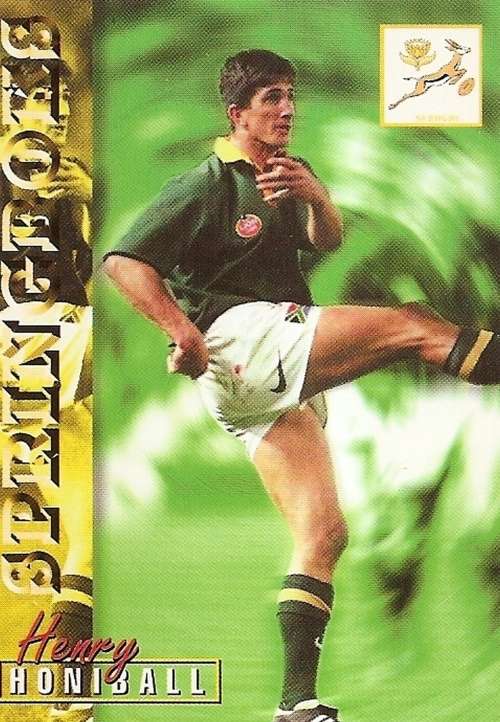 HENRY HONIBALL - RUGBY 1997 COLLECTION by PANINI - `BASE` TRADING CARD 7