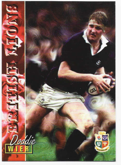 DODDIE WEIR - RUGBY 1997 COLLECTION by PANINI - VERY RARE `BASE` TRADING CARD 99