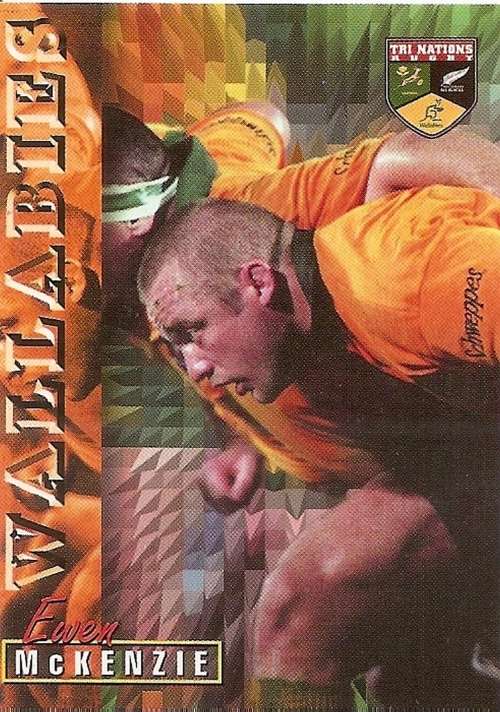 EWEN McKENZIE - RUGBY 1997 TRADING CARD  COLLECTION by PANINI -  `BASE` TRADING CARD 69