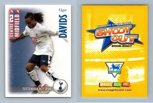 EDGAR DAVIDS (Spurs)- MAGIC BOX `EPL SHOOT OUT` 2006/07 - RARE TRADING CARD