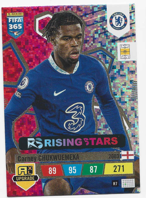 C. CHUKWUEMEKA (Chelsea) - PANINI `FIFA 365 UPDATE COLLECTION` 2023 -`RISING STAR`TRADING CARD R7
