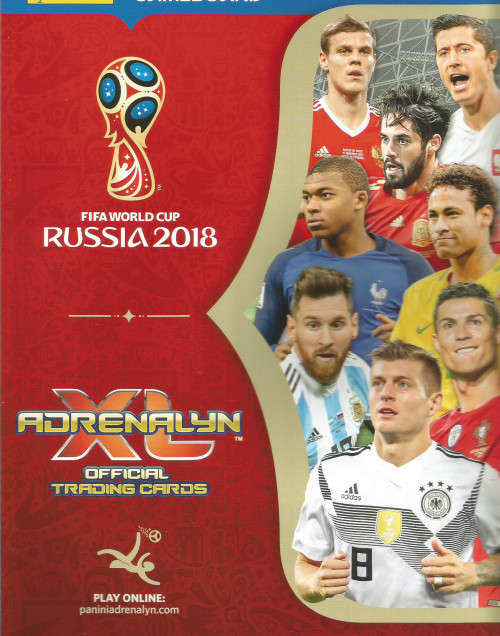 FIFA WORLD CUP 2018 TRADING CARDS - PANINI W/CUP 2018 COLLECTION - LOT of 50 TRADING CARDS
