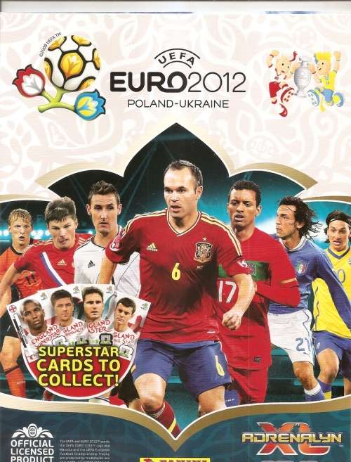 UEFA EURO 2012 -  PANINI UEFA EURO 2012 COLLECTION - LOT of 50 BASE TRADING CARDS - LOT A