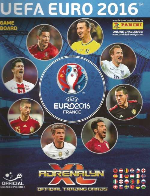 UEFA `EURO 2016` TRADING CARDS - PANINI `EURO 2016` COLLECTION - LOT of 50 TRADING CARDS