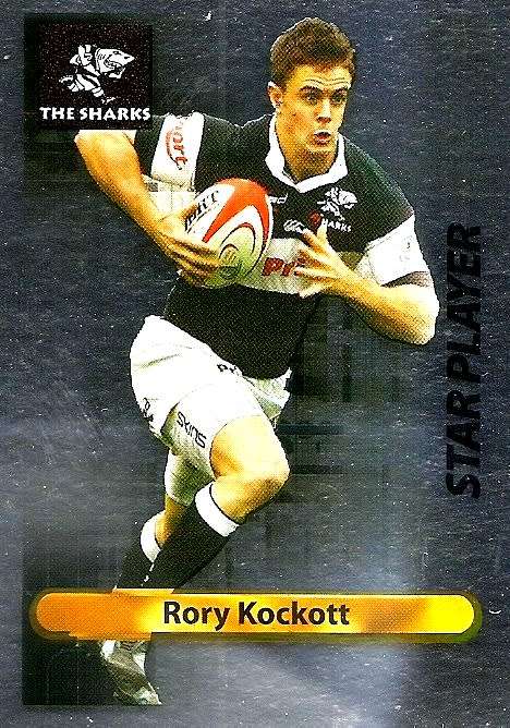 RORY KOCKOTT (Sharks) - BIG BALL RUGBY COLLECTION  2009 - FOIL `STAR PLAYER` TRADING CARD