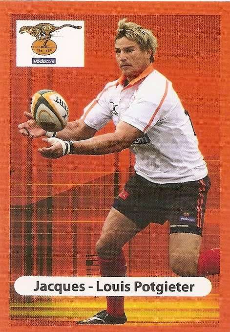 JACQUES L. POTGIETER (Cheetah`s) - BIG BALL RUGBY COLLECTION  2009 - BASE TRADING CARD