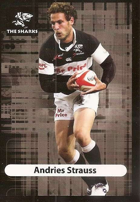 ANDRIES STRAUSS (Sharks) - BIG BALL RUGBY COLLECTION  2009 - BASE TRADING CARD