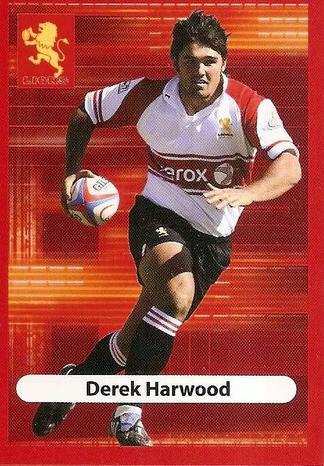 DEREK HARWOOD (Lions) - BIG BALL RUGBY COLLECTION  2009 -  BASE TRADING CARD