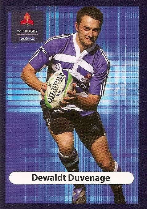 DEWALDT DUVENAGE (Stormers) - BIG BALL RUGBY COLLECTION  2009 -  BASE TRADING CARD
