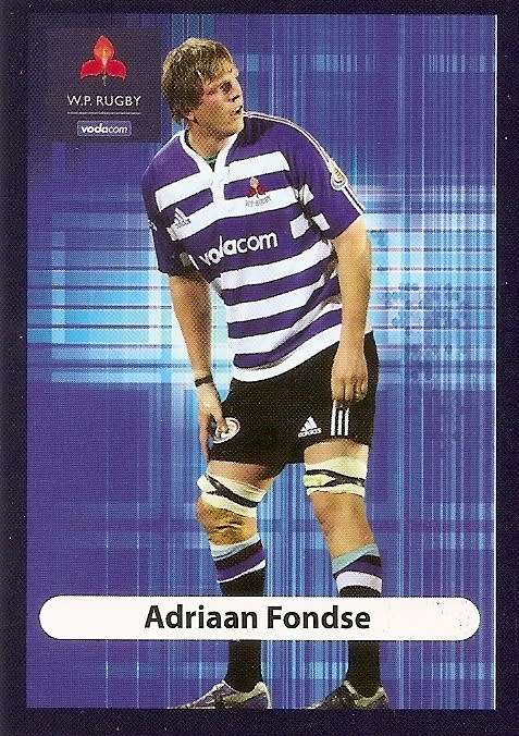 ADRIAAN FONDSE (Stormers) - BIG BALL RUGBY COLLECTION  2009 -  BASE TRADING CARD