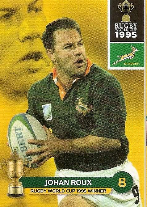 JOHAN ROUX - BIG BALL 2011 RUGBY WORLD CUP COLLECTION -  BASE TRADING CARD 194