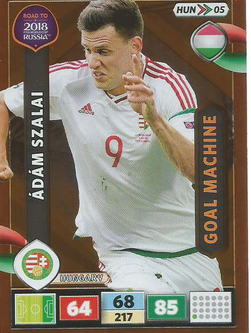ADAM SZALAI - PANINI `Road to WORLD CUP 2018` - `GOAL MACHINE`  FOIL TRADING CARD