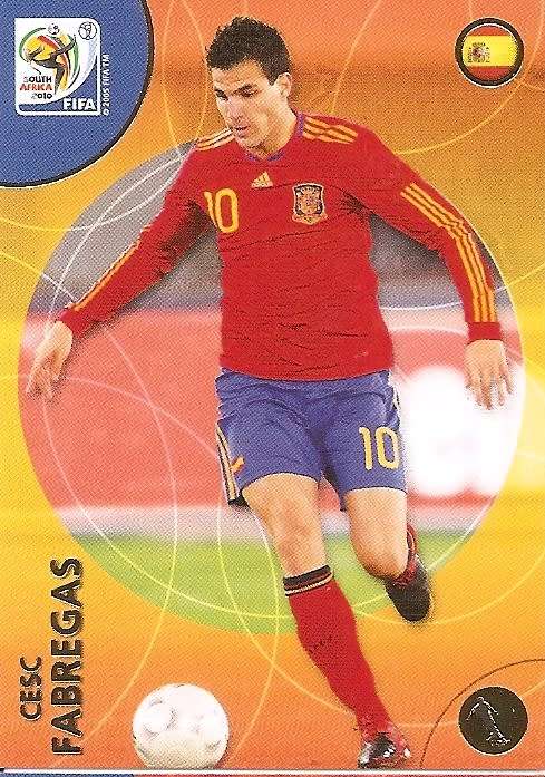 CESC FABREGAS - PANINI PREMIUM `WORLD CUP 2010` - PREMIUM `BASE` TRADING CARD 97