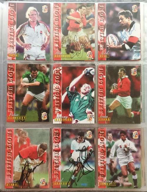 PANINI RUGBY CARD COLLECTION 1997 - Complete Set of 115 Trading Cards - Plus 27 Signed cards