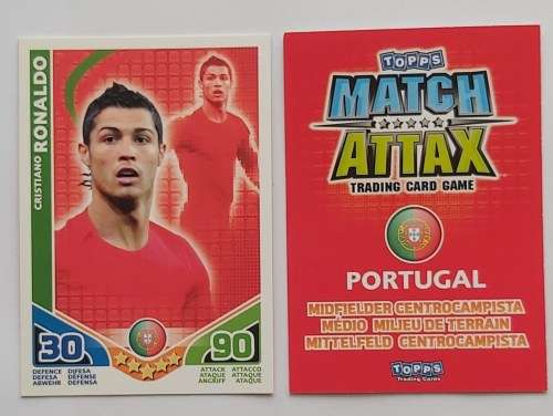 CRISTIANO RONALDO - TOPPS FIFA WORLD CUP 2010 - BASE TRADING CARD - INT. EDITIION
