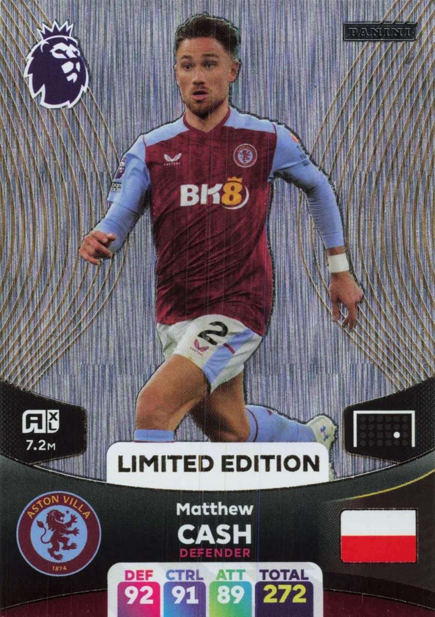 MATHEW CASH - PANINI English Premier League 2023/24 -  `LIMITED EDITION` TRADING CARD
