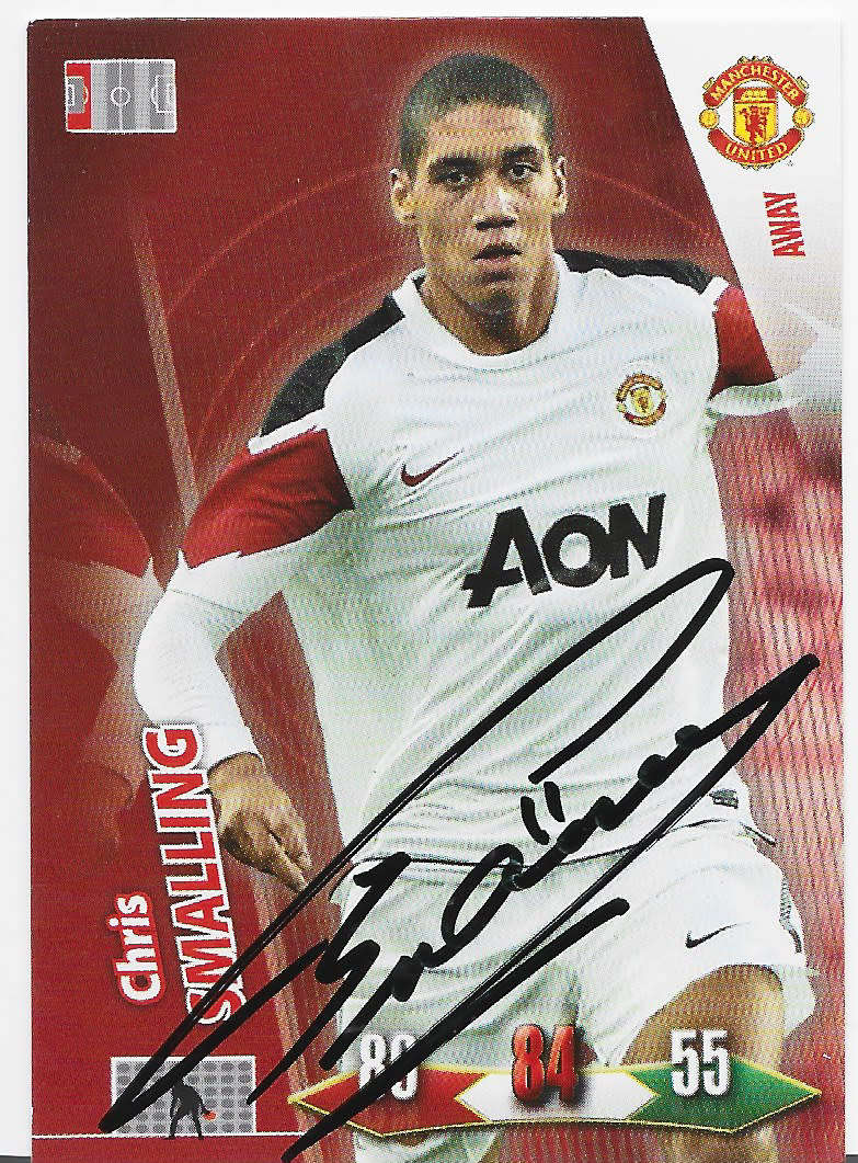 CHRIS SMALLING - PANINI `MANCHESTER UNITED 2011` COLLECTION - Personally Signed Trading Card