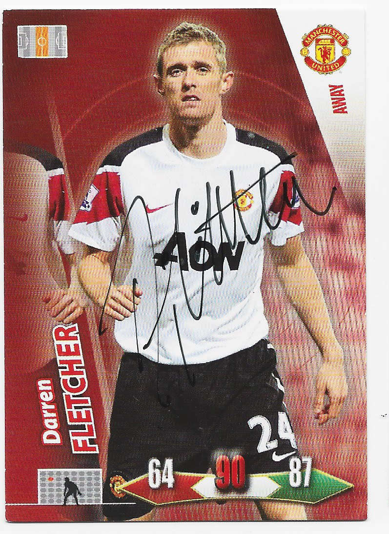 DARREN FLETCHER - PANINI `MANCHESTER UNITED 2011` COLLECTION - Personally Signed Trading Card