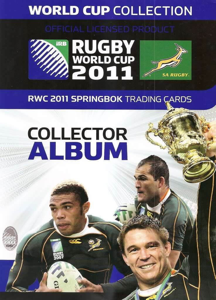 2011 BIG BALL RUGBY WORLD CUP COLLECTION - OFFICIAL CARD COLLECTION BINDER - NO CARDS