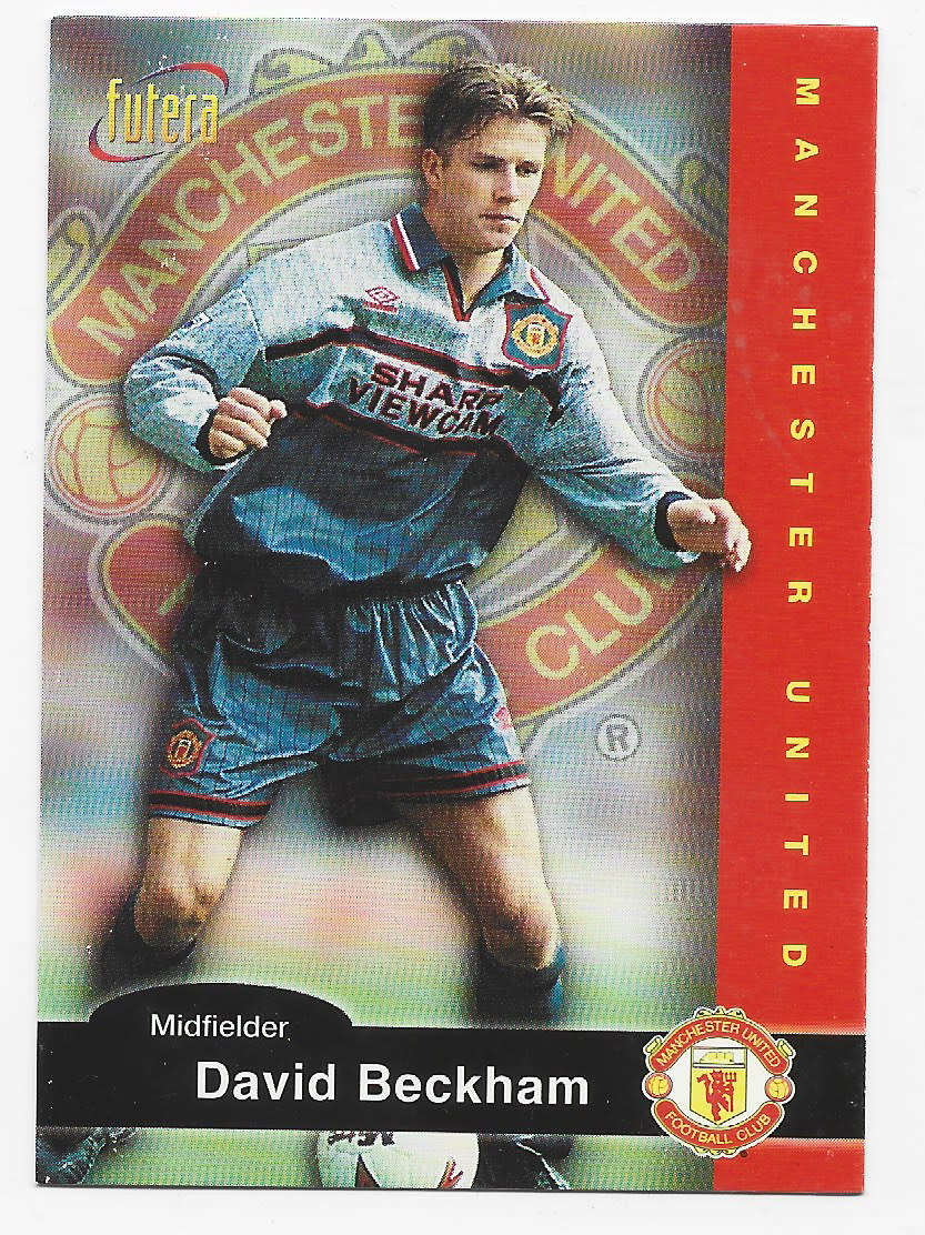 DAVID BECKHAM - FUTERA `MANCHESTER UNITED` FANS SELLECTION 1997 - BASE TRADING CARD 6
