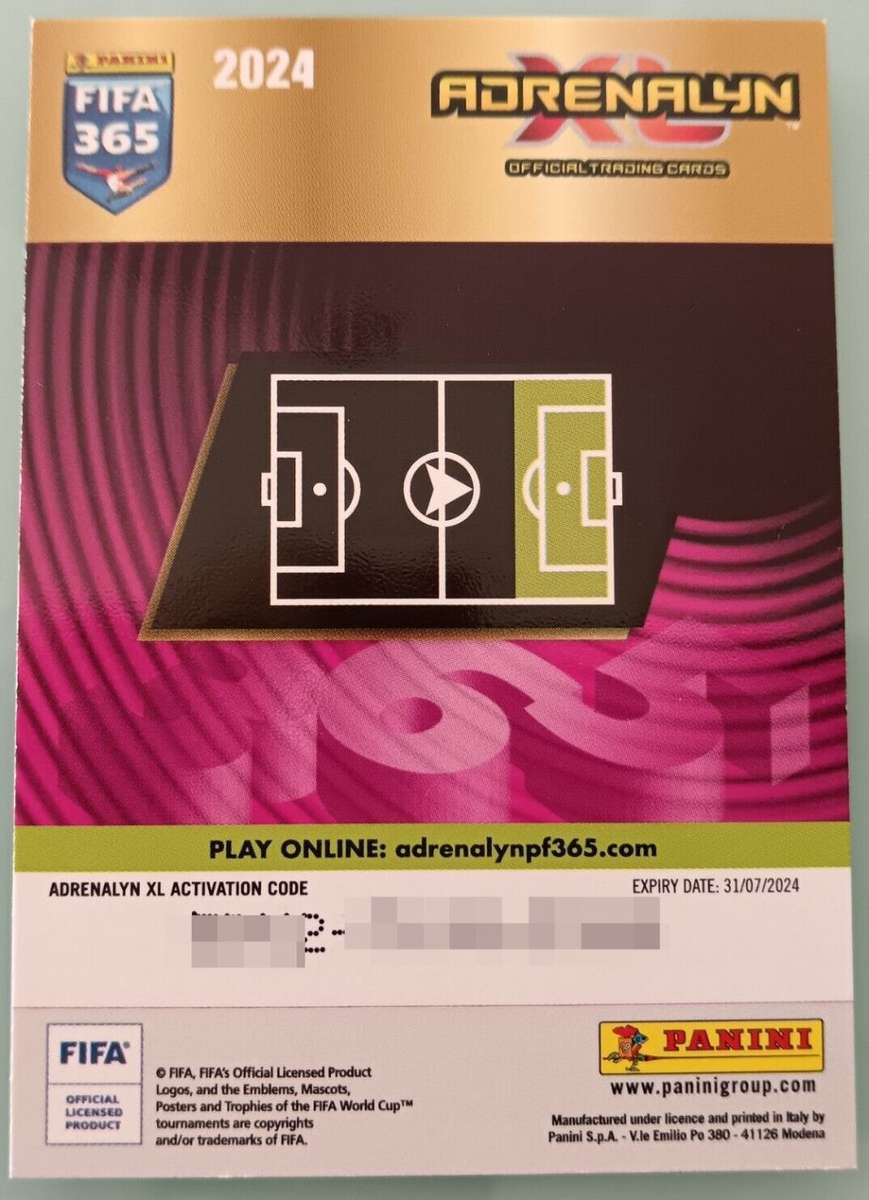 PEDRI - PANINI `FIFA 365 COLLECTION` 2024 - GOLD `TOP MASTER` FOIL TRADING CARD 3