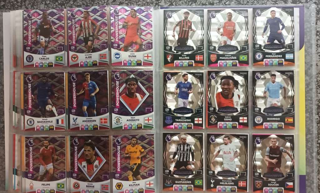 PANINI English Premier League 23/2024 -  COMPLETE 459 TRADING CARD COLLECTION - NO Golden Ballers