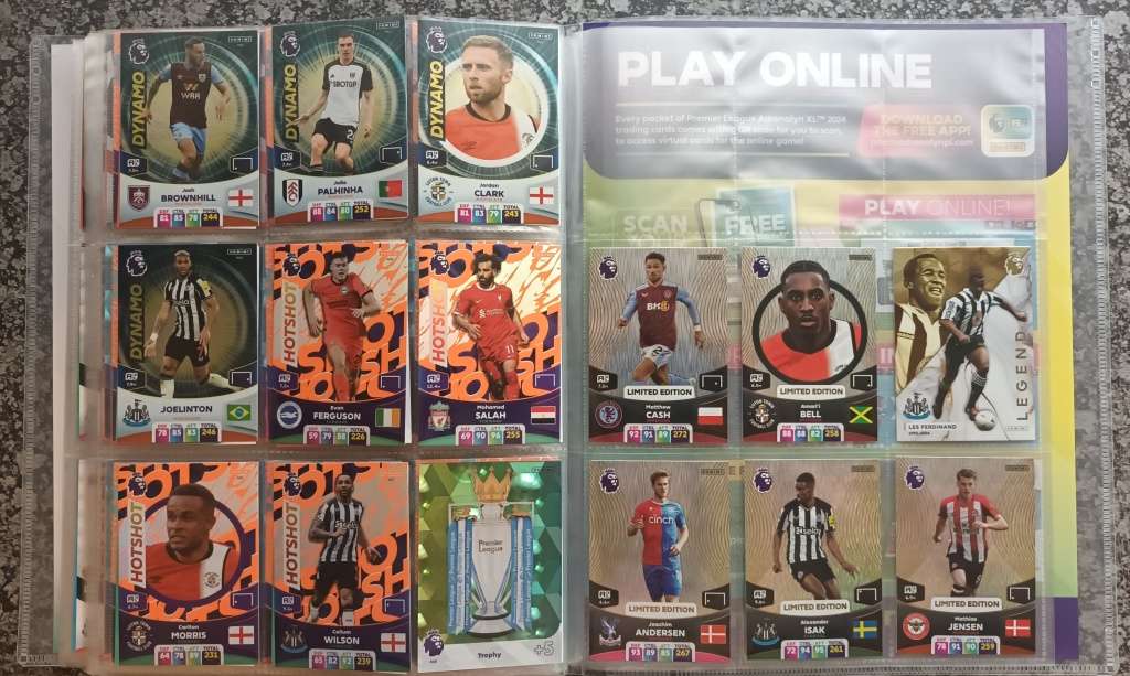 PANINI English Premier League 23/2024 -  COMPLETE 459 TRADING CARD COLLECTION - NO Golden Ballers