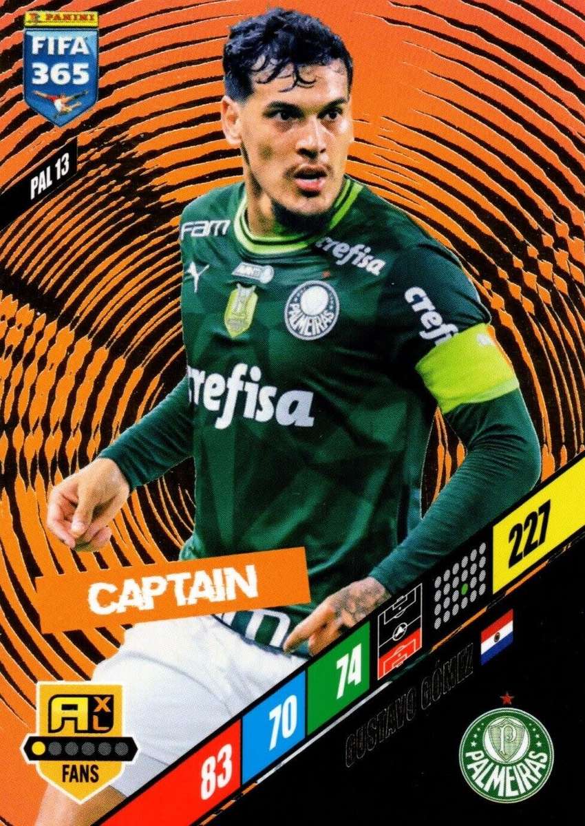 GUSTAVO GOMEZ - PANINI `FIFA 365 COLLECTION` 2024 - `CAPTAIN` FOIL TRADING CARD PAL13